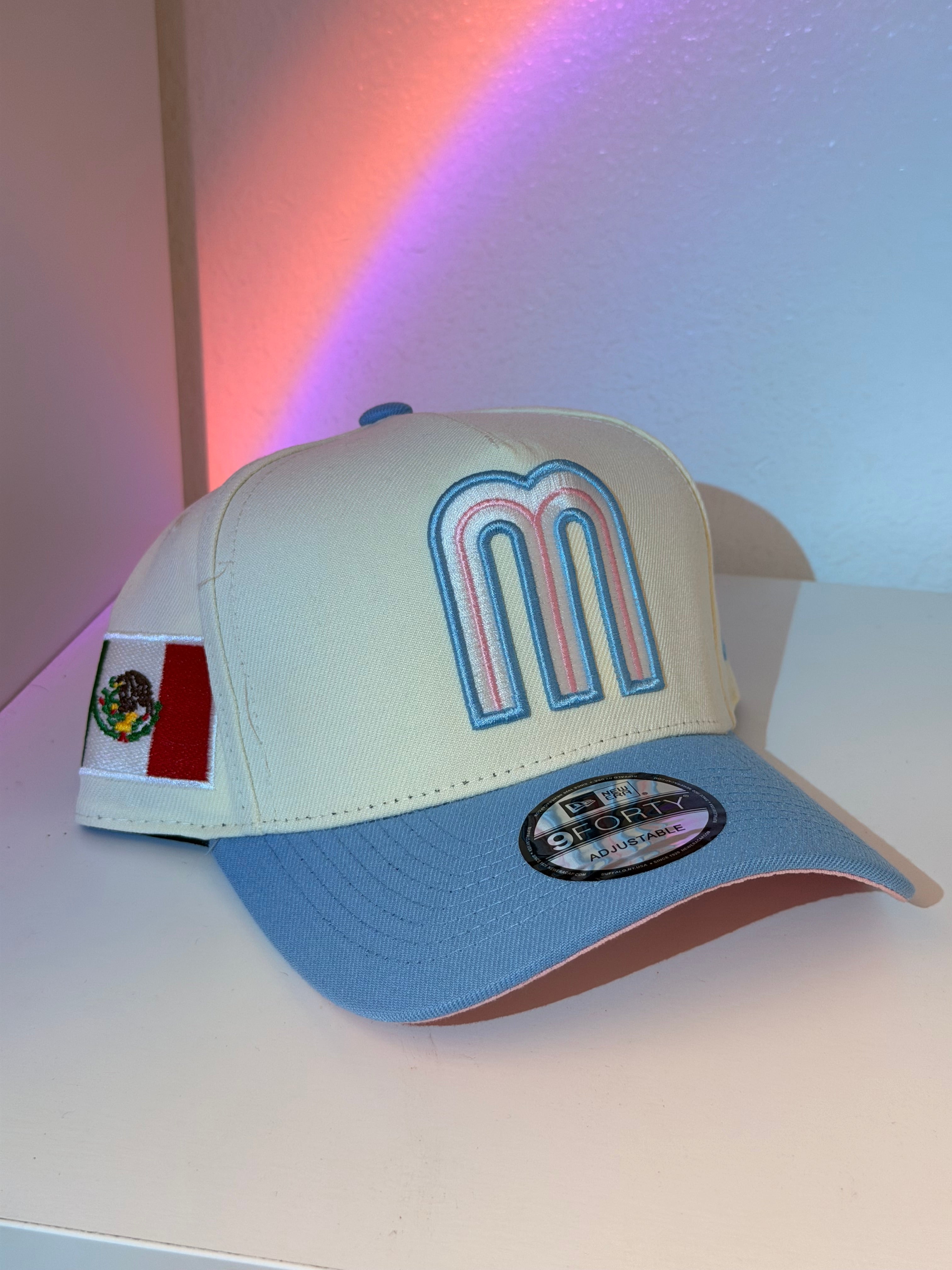 NEW ERA MEXICO. WHITE-BLUE